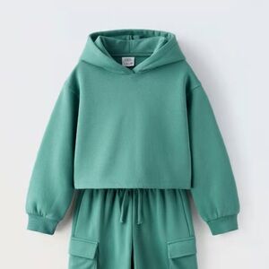 Zara cropped hoodie